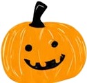a pumpkin shaped balloon with a face.jpg